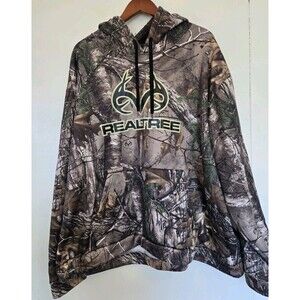Realtree Hoodie Mens 3XL Camo Pullover Hunting Sweatshirt Camouflage Outdoor